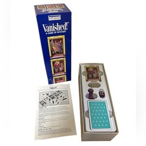 Vanished Mystery Game by Bepuzzled, 1990 edition - complete with instructions